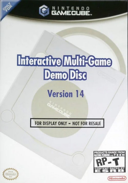 top 3 interactive multi-game demo disc 14 gamecube
